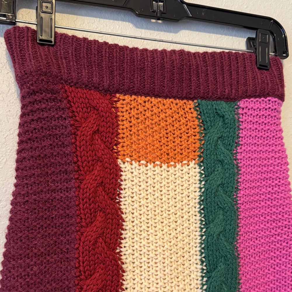 RHODE Reilly Colorblock Cable Midi Skirt - Picture 6 of 9